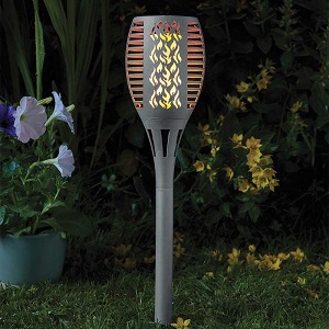 Compact Slate Flaming Torch - 4 Pack | Smart Garden